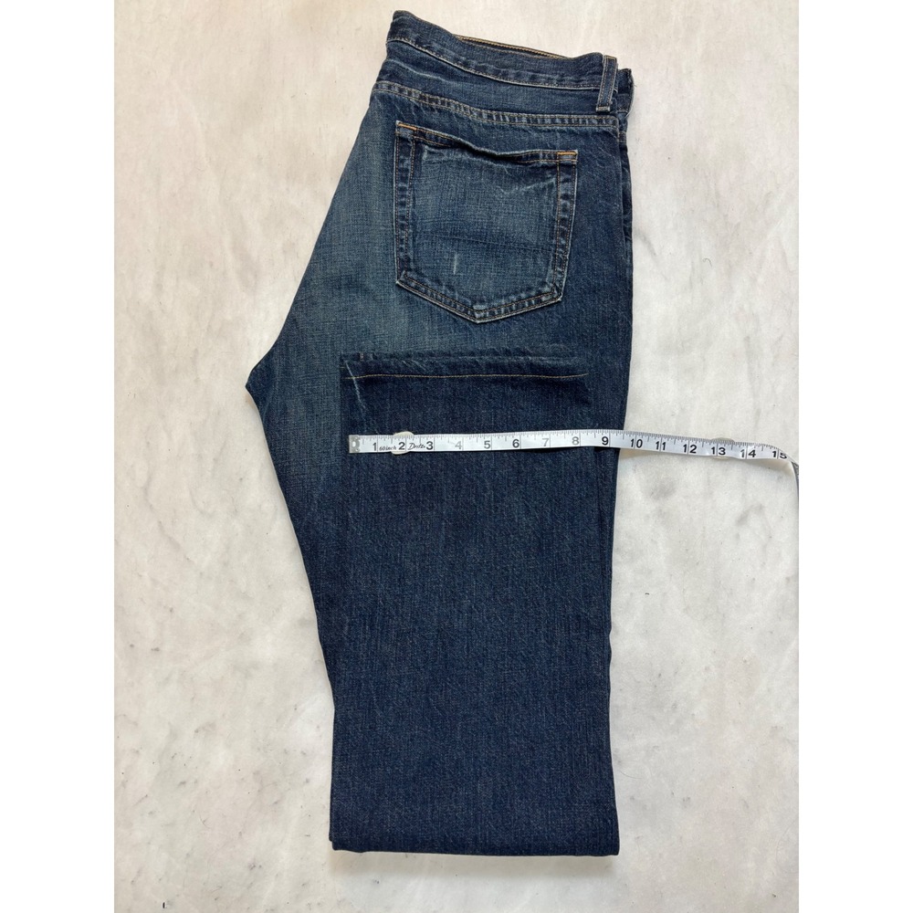 J Crew 35/36 Mens Dark Wash Straight Leg Denim Jeans - Picture 14 of 14